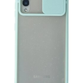 Samsung Galaxy A02 Kılıf Palm Buzlu Kamera Sürgülü Silikon uaz-(5796)