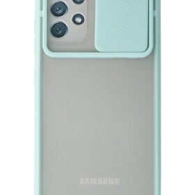 Samsung Galaxy A32 Kılıf Palm Buzlu Kamera Sürgülü Silikon uaz-(5796)