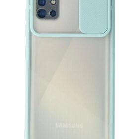 Samsung Galaxy A71 Kılıf Palm Buzlu Kamera Sürgülü Silikon uaz-(5796)