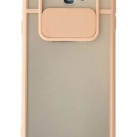 Samsung Galaxy J7 Prime Kılıf Palm Buzlu Kamera Sürgülü Silikon - Pembe-(5796)