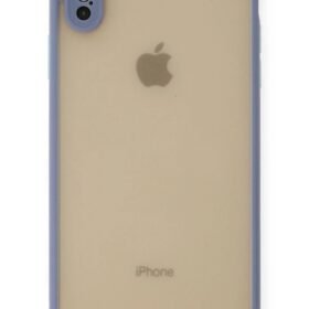 iPhone XS Max Kılıf Montreal Silikon Kapak - Gri-(5796)