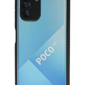 Xiaomi Poco F3 Kılıf Miami Şeffaf Silikon - Siyah-(5796)