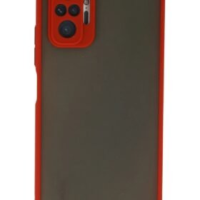 Xiaomi Redmi Note 10 Pro Kılıf Montreal Silikon Kapak - Kırmızı-(5796)