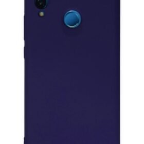 Huawei P20 Lite Kılıf Nano içi Kadife Silikon - Mor-(5796)