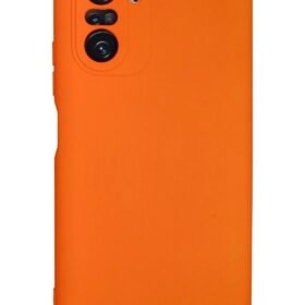 Xiaomi Poco F3 Kılıf Nano içi Kadife Silikon - Turuncu-(5796)