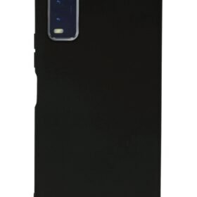 Vivo Y11S Kılıf Nano içi Kadife Silikon - Siyah-(5796)