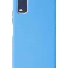 Vivo Y11S Kılıf Nano içi Kadife Silikon - Mavi-(5796)