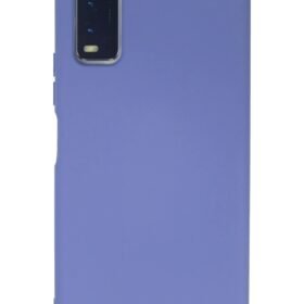 Vivo Y11S Kılıf Nano içi Kadife Silikon - Lila-(5796)
