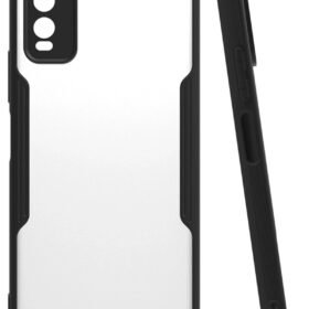 Vivo Y11S Kılıf Platin Silikon - Siyah-(5796)