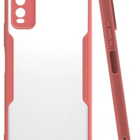 Vivo Y11S Kılıf Platin Silikon - Pembe-(5796)