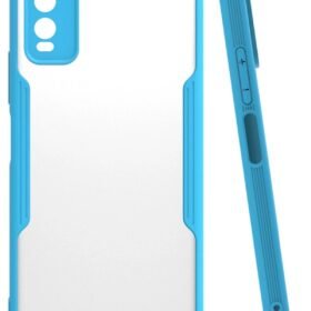Vivo Y11S Kılıf Platin Silikon - Mavi-(5796)