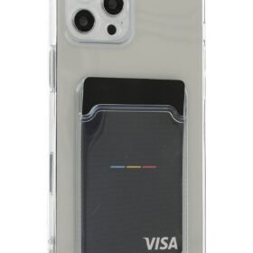 iPhone 12 Pro Max Kılıf Kart Şeffaf Silikon - Şeffaf-(5796)