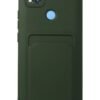 Xiaomi Redmi 9C Kılıf Kelvin Kartvizitli Silikon - Koyu Yeşil-(5796)