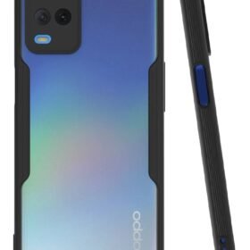 Oppo A54 4G Kılıf Platin Silikon - Siyah-(5796)