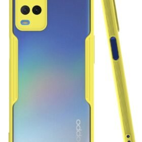 Oppo A54 4G Kılıf Platin Silikon - Sarı-(5796)