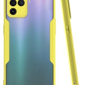 Oppo Reno 5 Lite Kılıf Platin Silikon - Sarı-(5796)
