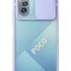 Xiaomi Poco F3 Kılıf Palm Buzlu Kamera Sürgülü Silikon - Lila-(5796)
