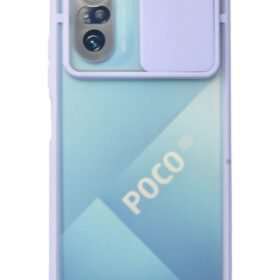 Xiaomi Poco F3 Kılıf Palm Buzlu Kamera Sürgülü Silikon - Lila-(5796)