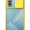 Xiaomi Poco F3 Kılıf Palm Buzlu Kamera Sürgülü Silikon - Sarı-(5796)