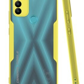 General Mobile GM 21 Plus Kılıf Platin Silikon - Sarı-(5796)