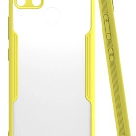 Realme C15 Kılıf Platin Silikon - Sarı-(5796)