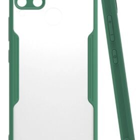 Realme C15 Kılıf Platin Silikon - Yeşil-(5796)