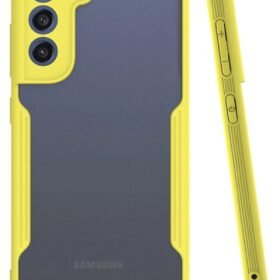 Samsung Galaxy S21 FE Kılıf Platin Silikon - Sarı-(5796)