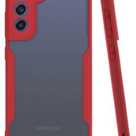 Samsung Galaxy S21 FE Kılıf Platin Silikon - Kırmızı-(5796)