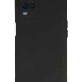 Oppo A54 4G Kılıf Nano içi Kadife Silikon - Siyah-(5796)