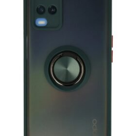 Oppo A54 4G Kılıf Montreal Yüzüklü Silikon Kapak - Yeşil-(5796)