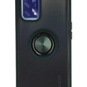Oppo A74 4G Kılıf Montreal Yüzüklü Silikon Kapak - Yeşil-(5796)
