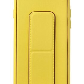 iPhone 7 Kılıf Coco Deri Standlı Kapak - Sarı-(5796)
