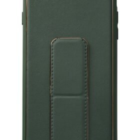 iPhone 7 Plus Kılıf Coco Deri Standlı Kapak - Yeşil-(5796)