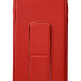 iPhone 7 Plus Kılıf Coco Deri Standlı Kapak - Kırmızı-(5796)