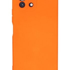 Xiaomi Mİ 11 Lite Kılıf Nano içi Kadife Silikon - Turuncu-(5796)