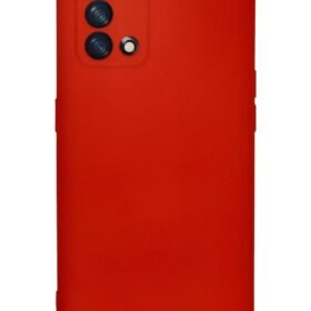 Oppo A74 4G Kılıf Nano içi Kadife Silikon - Kırmızı-(5796)