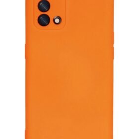 Oppo A74 4G Kılıf Nano içi Kadife Silikon - Turuncu-(5796)