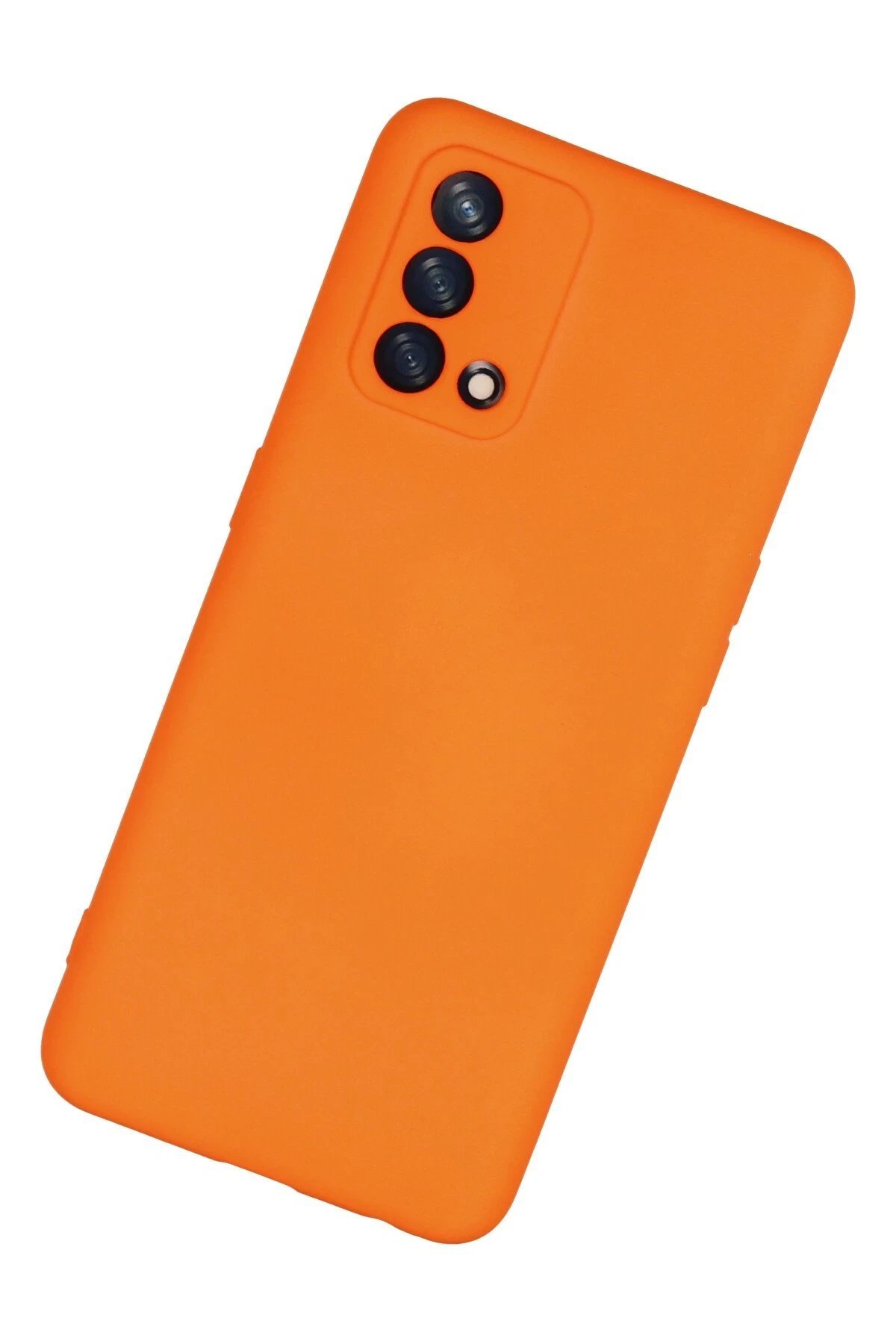 Oppo A74 4G Kılıf Nano içi Kadife Silikon - Turuncu-(5796) - Görsel 3