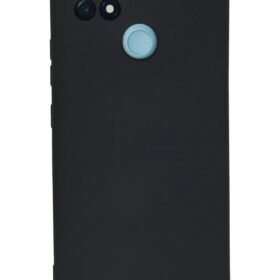 Realme C21 Kılıf Nano içi Kadife Silikon - Lacivert-(5796)