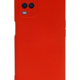 Oppo A54 4G Kılıf Nano içi Kadife Silikon - Kırmızı-(5796)