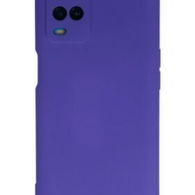 Oppo A54 4G Kılıf Nano içi Kadife Silikon - Mor-(5796)