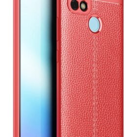 Realme C21 Kılıf Auto Focus Kapak - Kırmızı-(5796)