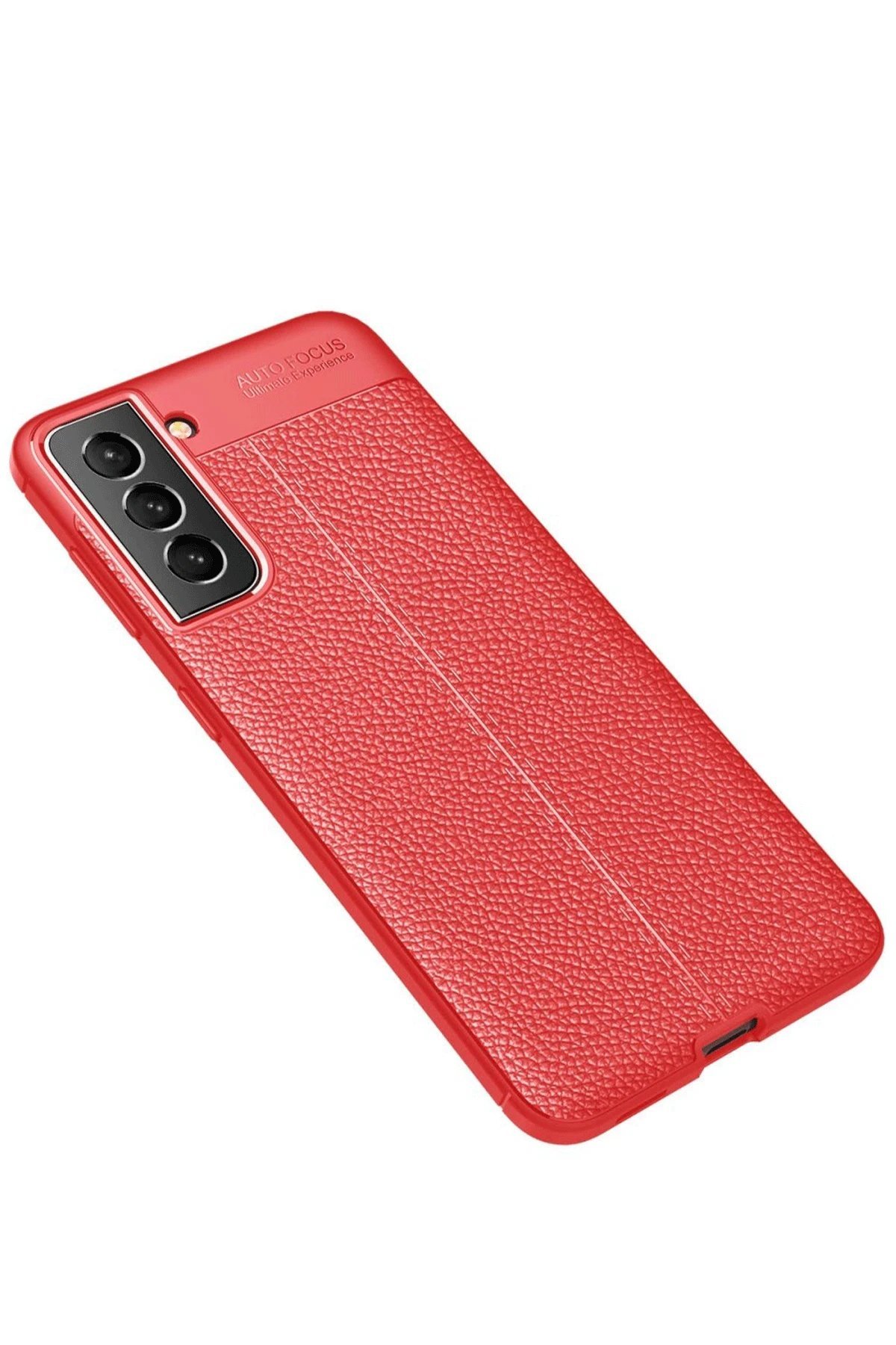 Samsung Galaxy S21 FE Kılıf Auto Focus Kapak - Kırmızı-(5796)
