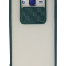Samsung Galaxy J7 Kılıf Palm Buzlu Kamera Sürgülü Silikon - Yeşil-(5796)