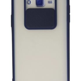 Samsung Galaxy J7 Kılıf Palm Buzlu Kamera Sürgülü Silikon - Lacivert-(5796)