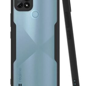 Realme C21 Kılıf Platin Silikon - Siyah-(5796)