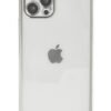 iPhone 12 Pro Kılıf Lensli Silikon - Gümüş-(5796)