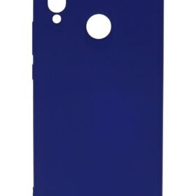 Huawei P20 Lite Kılıf Nano içi Kadife Silikon - Koyu Mavi-(5796)