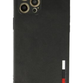 iPhone 12 Pro Kılıf Loop Deri Silikon - Siyah-(5796)