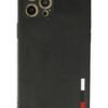 iPhone 12 Pro Max Kılıf Loop Deri Silikon - Siyah-(5796)